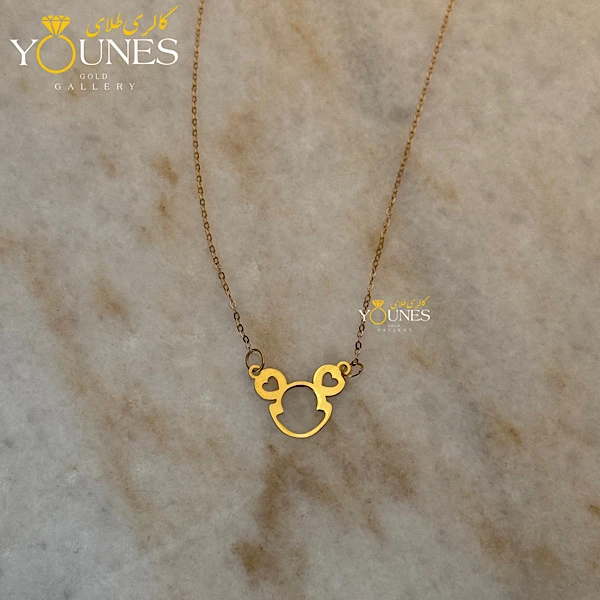 گردنبند میکی موس طلا